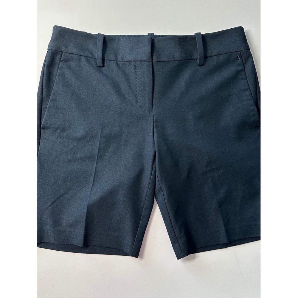 Ann Taylor Factory Navy Blue Dress Shorts Womens Size 4 Career Casual Tailored